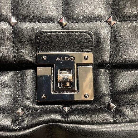 Aldo black sequin black chain purse - Picture 2 of 4